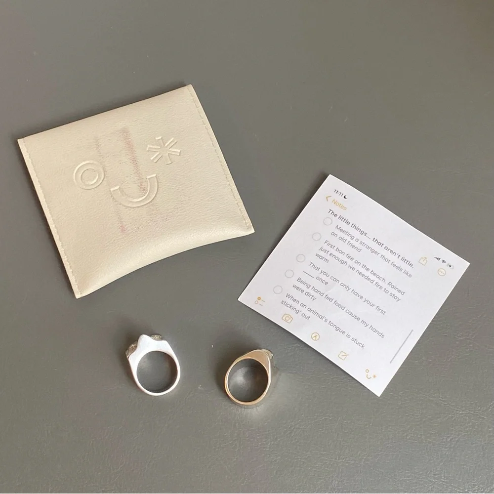 Sterling Silver Sculpted Face Ring - Silver